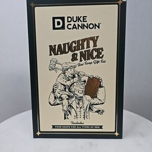 Duke Cannon Naughty & Nice Bar Soap Gift Set - Black and Cream